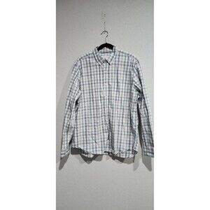 Trenery Button Down Mens XXL Plaid Long Sleeve Collared Shirt
